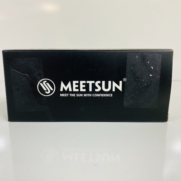 Meetsun Classic Style Womens Gradient Tinted Sunglasses Black/Brown - Picture 3 of 12